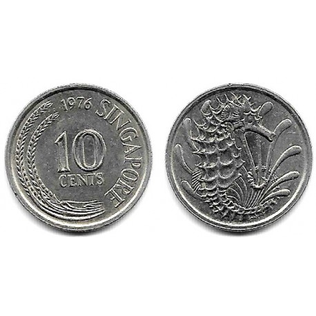 (3) Singapur. 1976. 10 Cents (MBC+)