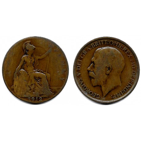 (810) Gran Bretaña. 1912. 1 Penny (RC+)