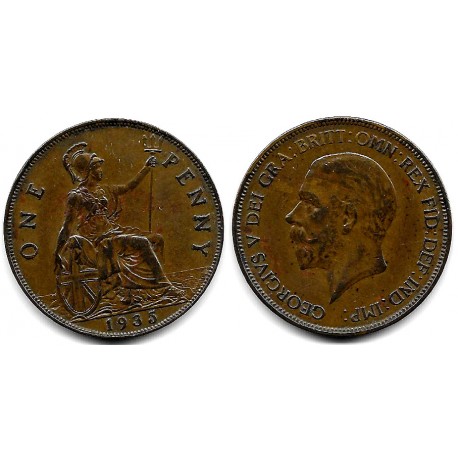 (838) Gran Bretaña. 1935. 1 Penny (MBC)