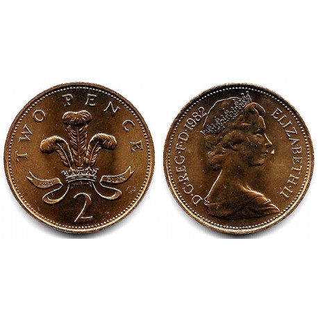 (916) Gran Bretaña. 1982. 2 Pence (SC)