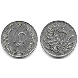 (3) Singapur. 1980. 10 Cents (MBC)
