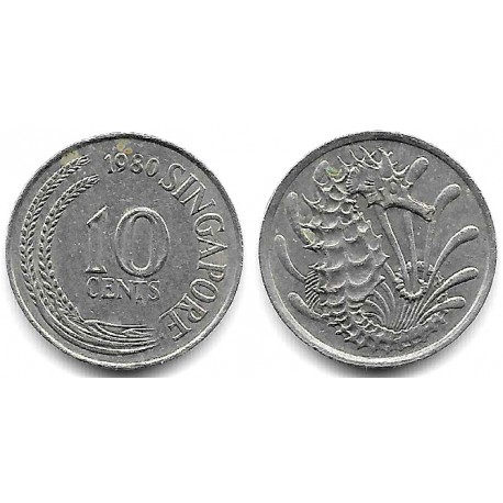 (3) Singapur. 1980. 10 Cents (MBC)