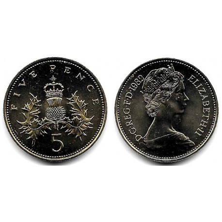 (929) Gran Bretaña. 1982. 5 Pence (SC)