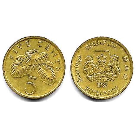 (50) Singapur. 1985. 5 Cents (EBC-)