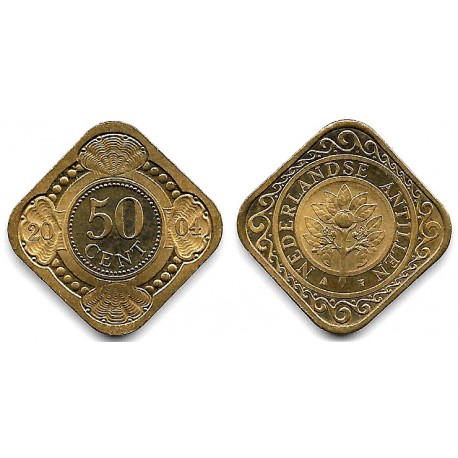 (36) Antillas Neerlandesas. 2004. 50 Cents (SC)
