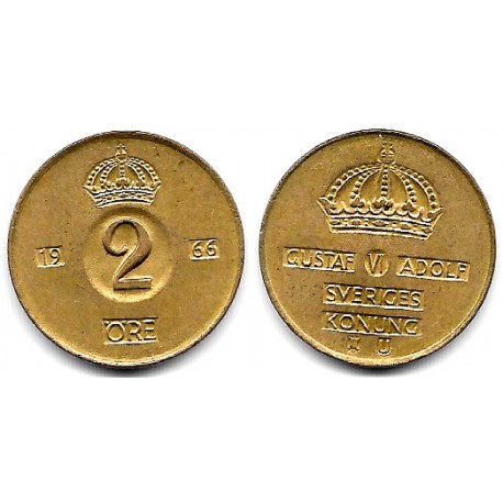 (821) Suecia. 1966. 2 Ore (MBC+)