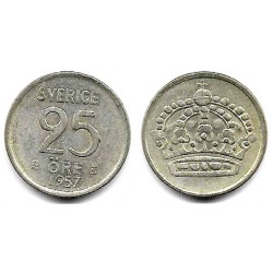 (824) Suecia. 1957. 25 Ore (MBC) (Plata)