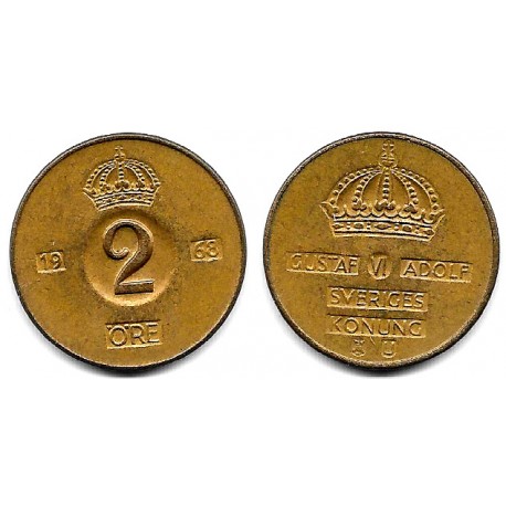 (821) Suecia. 1968. 2 Ore (MBC+)