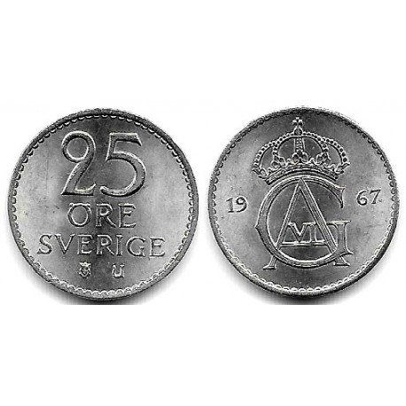 (836) Suecia. 1967. 25 Ore (SC)