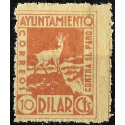 Viñeta. Dilar. 10 Céntimos. Lucha contra el Paro (Nuevo, con señal de fijasellos)