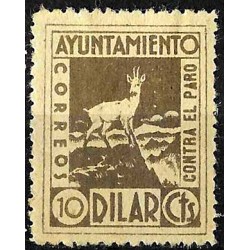 Viñeta. Dilar. 10 Céntimos. Lucha contra el Paro (Nuevo, con señal de fijasellos)