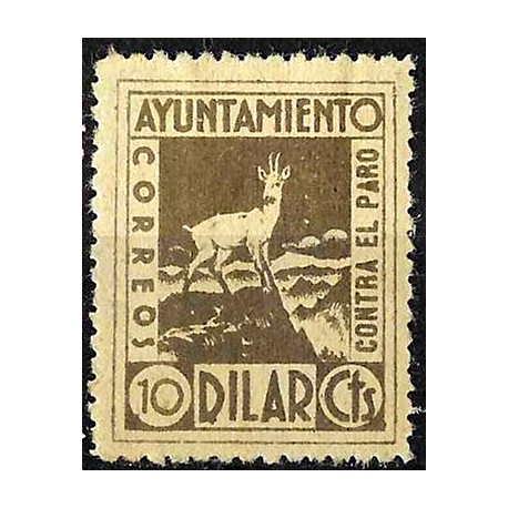 Viñeta. Dilar. 10 Céntimos. Lucha contra el Paro (Nuevo, con señal de fijasellos)