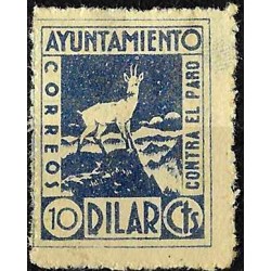 Viñeta. Dilar. 10 Céntimos. Lucha contra el Paro (Nuevo, con señal de fijasellos)