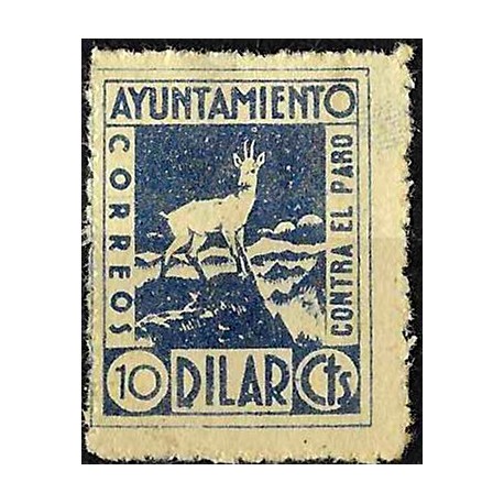 Viñeta. Dilar. 10 Céntimos. Lucha contra el Paro (Nuevo, con señal de fijasellos)