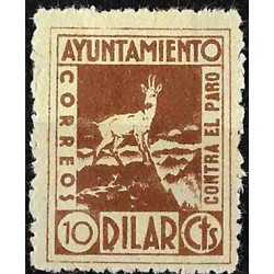 Viñeta. Dilar. 10 Céntimos. Lucha contra el Paro (Nuevo, con señal de fijasellos)