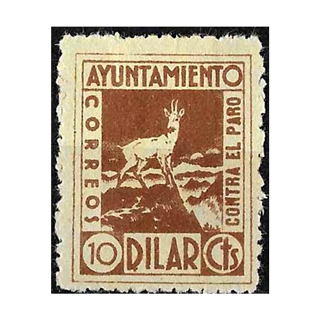 Viñeta. Dilar. 10 Céntimos. Lucha contra el Paro (Nuevo, con señal de fijasellos)