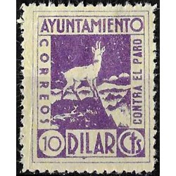 Viñeta. Dilar. 10 Céntimos. Lucha contra el Paro (Nuevo, con señal de fijasellos)