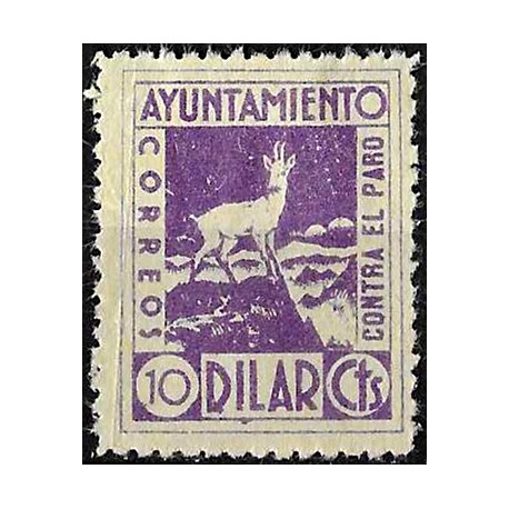 Viñeta. Dilar. 10 Céntimos. Lucha contra el Paro (Nuevo, con señal de fijasellos)