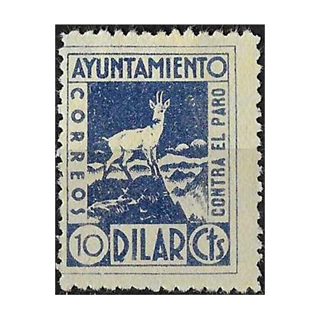 Viñeta. Dilar. 10 Céntimos. Lucha contra el Paro (Nuevo, con señal de fijasellos)