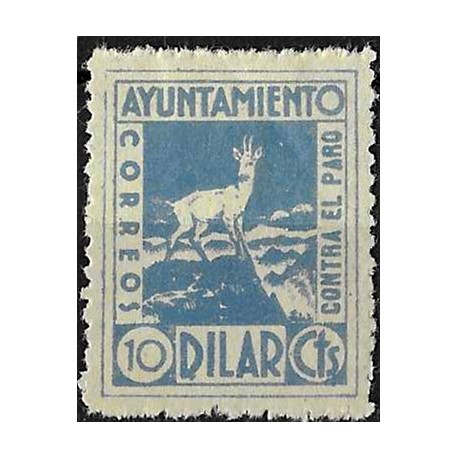 Viñeta. Dilar. 10 Céntimos. Lucha contra el Paro (Nuevo, con señal de fijasellos)