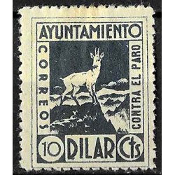 Viñeta. Dilar. 10 Céntimos. Lucha contra el Paro (Nuevo, con señal de fijasellos)