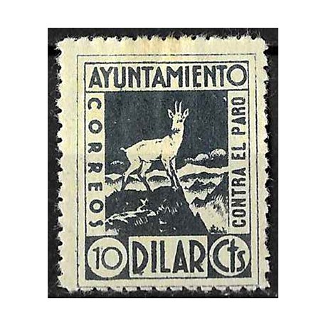 Viñeta. Dilar. 10 Céntimos. Lucha contra el Paro (Nuevo, con señal de fijasellos)