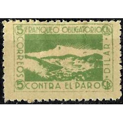 Viñeta. Dilar. 5 Céntimos. Lucha contra el Paro (Nuevo, con señal de fijasellos)