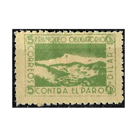 Viñeta. Dilar. 5 Céntimos. Lucha contra el Paro (Nuevo, con señal de fijasellos)