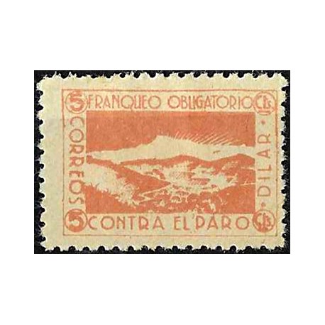 Viñeta. Dilar. 5 Céntimos. Lucha contra el Paro (Nuevo, con señal de fijasellos)