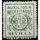Viñeta. Auxilio a Necesitados. Sevilla. 0,25 Pesetas (Usado)