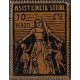 Viñeta. Vergel. Asistencia Social. 10 Céntimos (Nuevo, con señal de fijasellos)