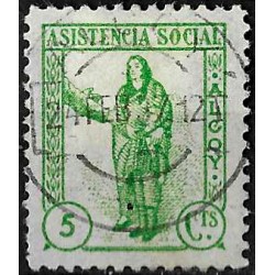 Viñeta. Alcoy. Asistencia Social. 5 Céntimos (Usado)