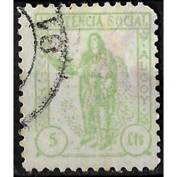 Viñeta. Alcoy. Asistencia Social. 5 Céntimos (Usado)