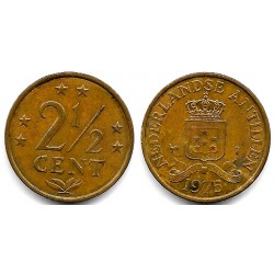 (9) Antillas Neerlandesas. 1975. 2½ Cents (BC+/MBC-)