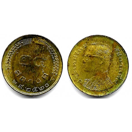 (Y109) Tailandia. 2520. 25 Satang (MBC)