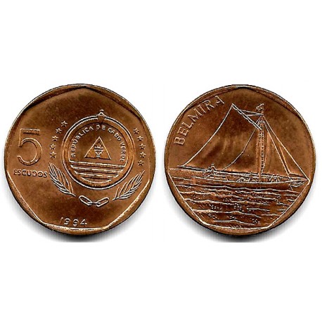 (36) Cabo Verde. 1994. 5 Escudos (EBC+)