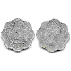 (12) Estados Orientales Caribeños. 1999. 5 Cents (BC+)