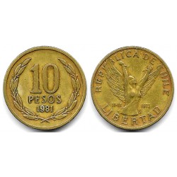 (218.1) Chile. 1981. 10 Pesos (MBC-)