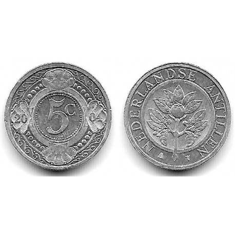 (33) Antillas Neerlandesas. 2004. 5 Cents (EBC+)
