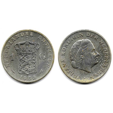 (2) Antillas Neerlandesas. 1952. 1 Gulden (MBC) (Plata)