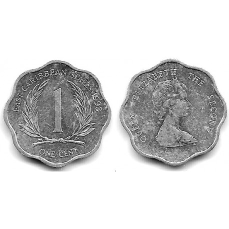(10) Estados Orientales Caribeños. 1993. 1 Cent (MBC+)