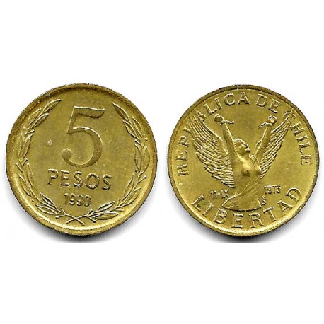 (217.2) Chile. 1990. 5 Pesos (EBC)