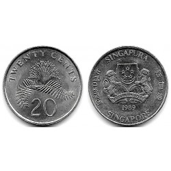 (52) Singapur. 1989. 20 Cents (EBC)