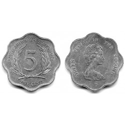 (12) Estados Orientales Caribeños. 1989. 5 Cents (SC-)