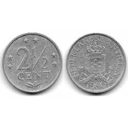(90) Antillas Neerlandesas. 1980. 2½ Cents (MBC-)