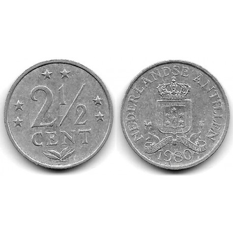 (90) Antillas Neerlandesas. 1980. 2½ Cents (MBC-)