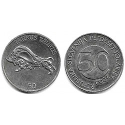 (52) Eslovenia. 2004. 50 Tolarjev (EBC)