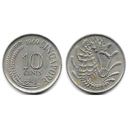 (3) Singapur. 1969. 10 Cents (MBC)