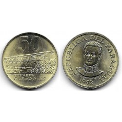 (191) Paraguay. 1992. 50 Guaranies (SC)