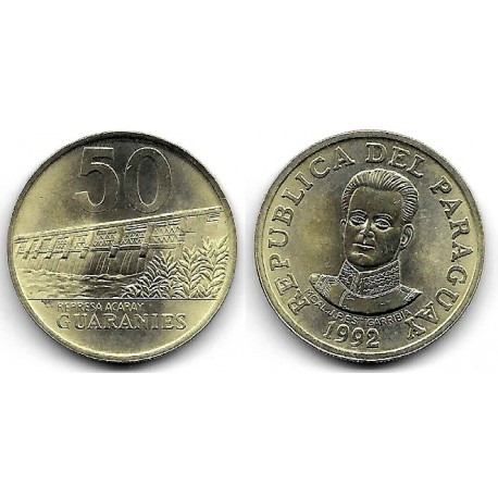 (191) Paraguay. 1992. 50 Guaranies (SC)